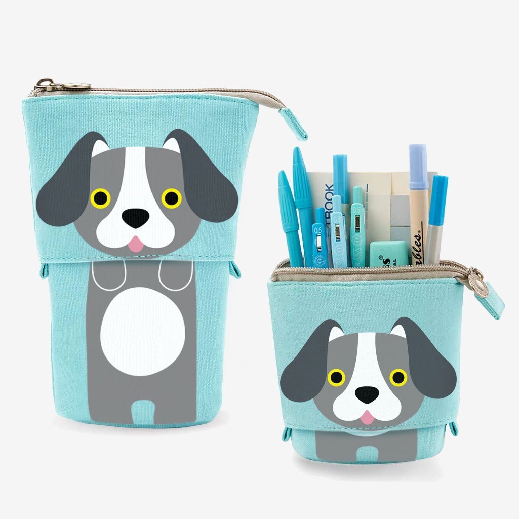 Blue Dog Sliding Pencil Case™ by PushCases 🎁 - (Buy 3 Get 1 FREE)